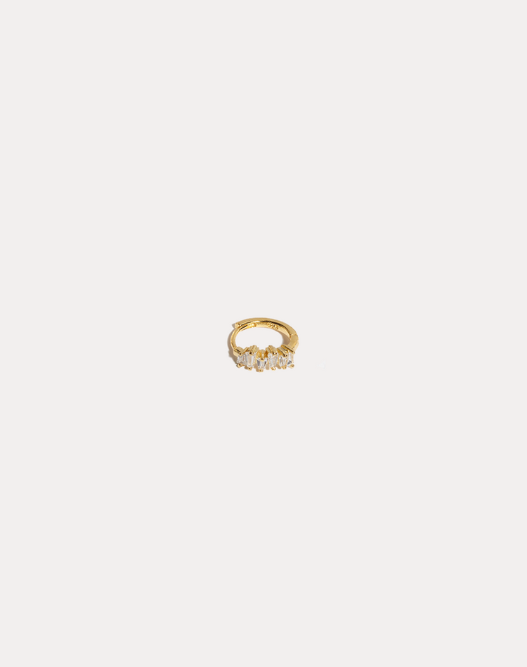 Callie Diamond Gold Huggie Earring